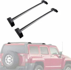 2Pcs Lockable Roof Rail Rack Cross Bars Crossbars Fits for Hummer H3 2007-2010 - Picture 1 of 9