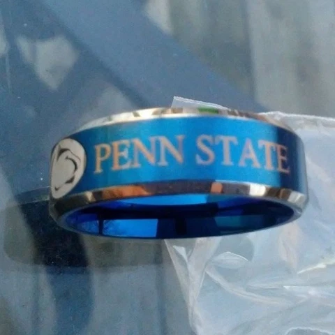 Penn State Lions Titanium Ring, style #1, sizes 5-14 Cover