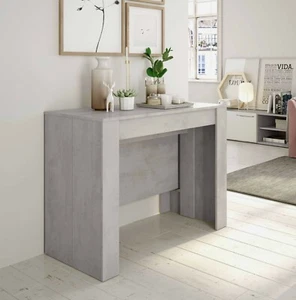 Mesa comedor extensible Train industrial cemento 5 posiciones 51/237x78x90 cm - Imagen 1 de 6