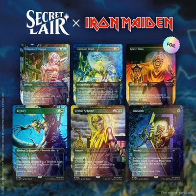 Per sale Magic the Gathering Secret Lair x Iron Maiden Album Art [Foil Edition] - Image 1 of 4