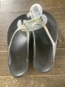 Oofos Oolala Luxe Cushioned Recovery Sandals Size 11 Women Color Latte BrandNew! - Picture 1 of 8