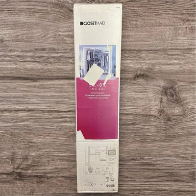 Kit organizador de armario ClosetMaid 1608 blanco unidad de estantería de armario de 5 pies a 8 pies Foto 1 de 4