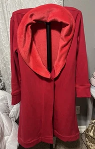 UGG Australia Red Cotton Thick Robe Red Size Small No Tie - Picture 1 of 8