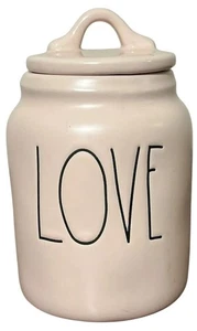 Tarro bote bebé rosa claro Rae Dunn "LOVE" - Imagen 1 de 5