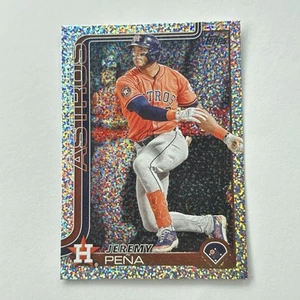 2025 Topps Series 1 - Jeremy Pena #307 Houston Astros Confetti Foil - Picture 1 of 2