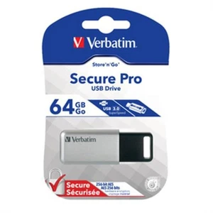 Verbatim (98666) USB 3.0 Stick Secure Pro 64GB AES Hardware Encryption PC & MAC - Bild 1 von 3