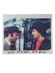 FOTO FIRMADA AUTOGRAFIADA POR BURT YOUNG PELÍCULA ROCKY PERSONALIZADA PAULIE - Imagen 1 de 2