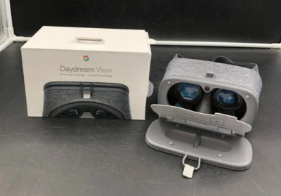 Smartphone Google Daydream View VR fone de ouvido cinza ardósia na caixa com acessório - Imagem 1 de 4