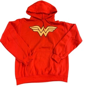 Wonder Woman Logo Hoodie 50/50 Heavy Blend Size Small DC Comics Warm Soft - Picture 1 of 12