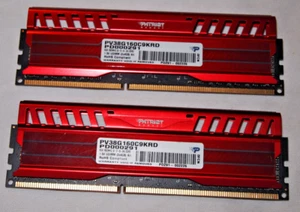 Patriot VIPER 8GB kit 2x4GB DDR3 1600MHZ PV38G160C9KRD DIMM 240 pin - Picture 1 of 2