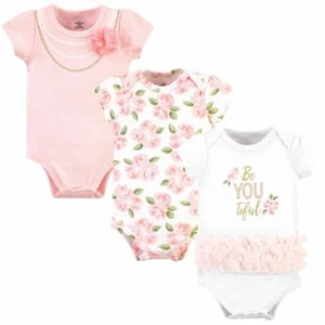 Little Treasure Bodysuits 3-Pack, BeYOUtiful - Picture 1 of 1