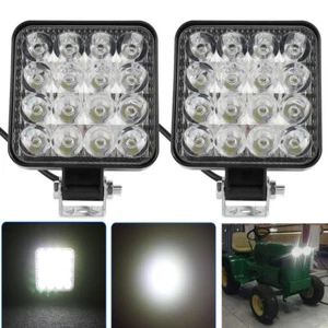 2x LED Arbeitsscheinwerfer Offroad Bagger Flutlicht Strahler Traktor KFZ LKW PKW - Bild 1 von 9