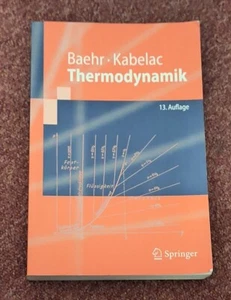 Springer Lehrbuch - Thermodynamik - Baehr - Kabelac - Bild 1 von 1