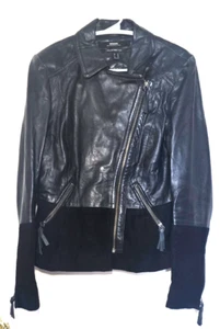 MEXX Metropolitan "10" Motorrad Damen Echtleder Jacke schwarz - Bild 1 von 9
