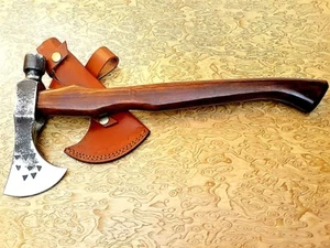 MDM AXEs CUSTOM HAND FORGED 5160 TOMAHAWK HAMMAR AXE by Master Shabir - Picture 1 of 9