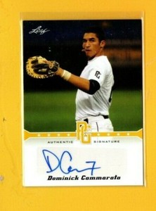 D13416 2013 Leaf Perfect Game Autographs Gold #DC3 Dominick Cammarata  #50/50