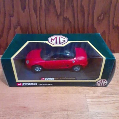 Corgi 1/18 MGF Sports Car Red With Black Hardtop 1:18 Scale  Diecast Car  - Image 1 of 4