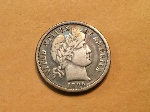 1896 O Barber Dime Cover