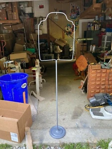 Vintage Metal Sign Holder Hanging  Soda, Gas, Oil.  Store Porcelain SIGN HOLDER - Picture 1 of 5