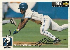 1994 Collector's Choice Silver Signature #131 Rickey Henderson