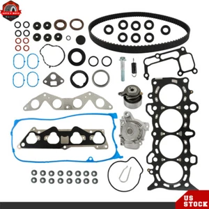 Set For Honda Civic 01-05 1.7L D17A1D17A2 Timing Belt Kit Water Pump Head Gasket - Picture 1 of 15