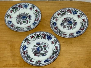 Antique Mayer Mulberry AVA Polychrome Transferware Small Plates / Butter Patts? - Picture 1 of 6