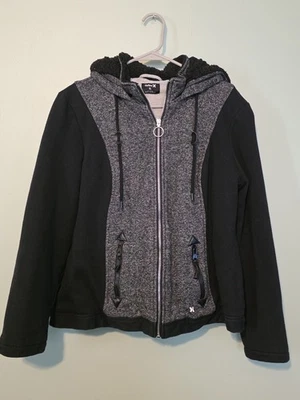 Chaqueta con capucha Hurley XL cremallera completa para mujer Foto 1 de 4