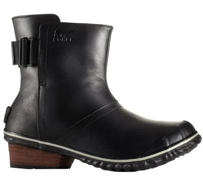 Sorel Slimboot Black Leather Waterproof Boots Womens 7.5 UK 5.5 EU 38.5 - Image 1 of 4