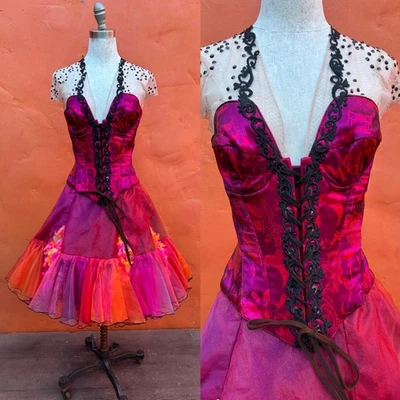 VTG Los Angeles Opera Costume Corset + Skirt. Victorian Moulin Rouge Fairycore - Image 1 of 4