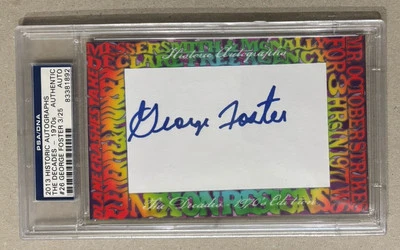 Autógrafos históricos 2013 las décadas 1970’s George Foster 3/25 PSA ADN automático Foto 1 de 2