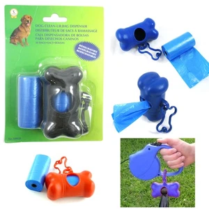Bone Shape Waste Bag Dispenser Pet Dog Pickup Poop Clean Up Extra Refill Roll ! - Picture 1 of 1