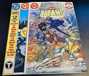 The New Teen Titans Annuals Lot #1 #2 #3 1982-83-89 VF- TO NM (READ DESCRIPTION) - Picture 1 of 10