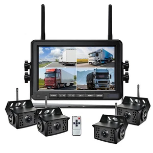 4ch 7" Monitor DVR Wireless 1080P Backup Camera For Truck Rear View Reverse - Picture 1 of 29