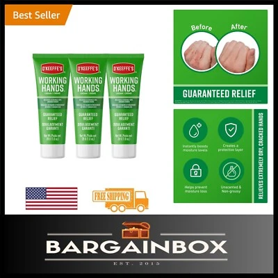 Гипоаллергенный крем для рук для рабочих рук - тюбик 1 унция x 3, нежирный рельеф - Изображение 1 из 4