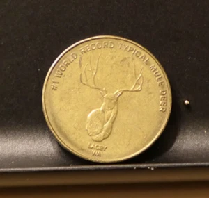 Cabela's World Record Mule Deer Lacey, WA Souvenir Coin Token 24mm - Picture 1 of 4