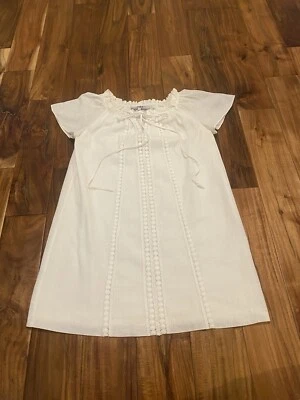 Tibi Cap Sleeve Shift Dress, White Ivory, XS - Image 1 of 4