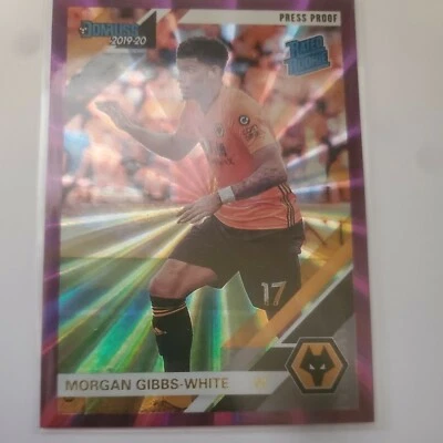 2019-20 Panini Chronicles Donruss Wolverhampton Rated Rookie Press Proof Purple - Image 1 of 2