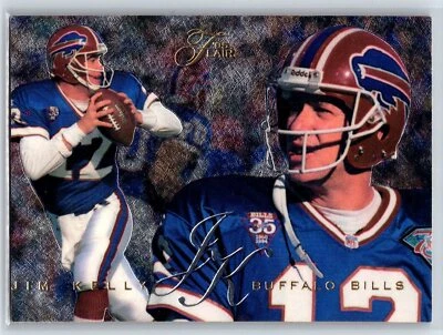 1995 Flair Jim Kelly Buffalo Bills #19 - Image 1 of 2