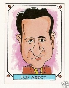Bud Abbott -  Abbott & Costello Spanish Caricature Card