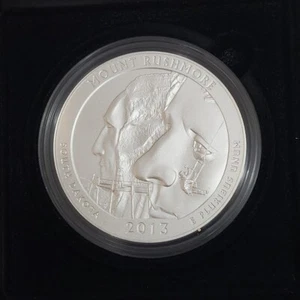 2013 Mount Rushmore 5 oz Silver Quarter with OGP and COA - Picture 1 of 4