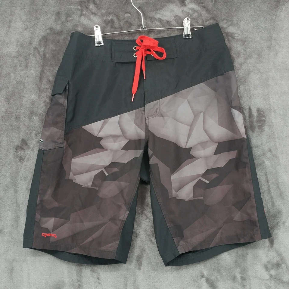 Pantalones Cortos The North Face X REEF Cryptic Board Para Hombre Medianos Ajustables Negros Grises Foto 1 de 4