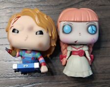 LOT OF 2 LOOSE Horror Funko Pops! Childs Play 2, Chucky on Cart #658 & Annabelle