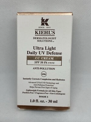 Kiehls Ultra Light Daily UV Defence SPF 50 30ml Shade 3 Brand New - Image 1 of 4