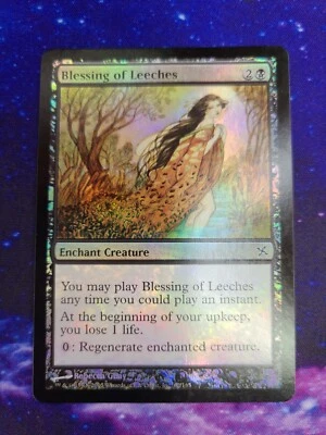 Magic: the Gathering / MtG Foil Blessing of Leeches x1 Betrayers of Kamigawa LP - Image 1 of 2