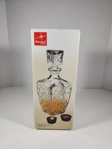 BORMIOLI ROCCO MADE IN ITALY CUT GLASS DECANTER WITH STOPPER - Picture 1 of 12