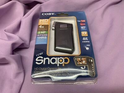 Coby CAM5005 720p HD Camcorder 4x Digital Zoom 5MP Swivel 2.7" LCD HDMI , NEW - Image 1 of 4