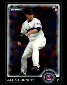 2010 Bowman Draft Picks & Prospects Chrome Alex Burnett RC Minnesota Twins
