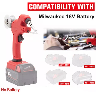 Kit de pistola de ferro de solda a bateria Milwaukee 18V com ferramenta aquecedor de cerâmica - Imagem 1 de 4
