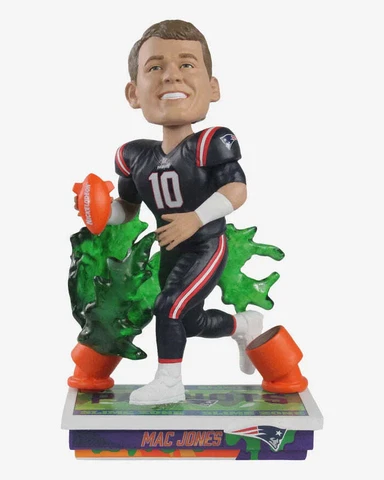 Mac Jones New England Patriots Slime Zone Bobblehead NFL Football Cover