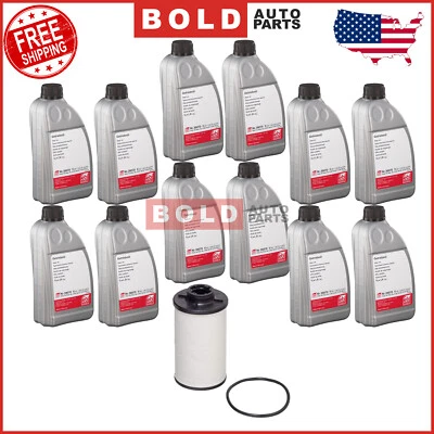 Kit de servicio de filtro de 12L líquido de doble embrague transmisión ATF automática para VW DSG Foto 1 de 4